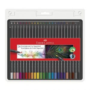Lápis de cor SuperSoft  24 cores Faber Castell