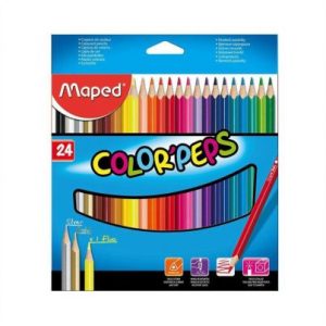 Lápis de cor com 24 cores Maped