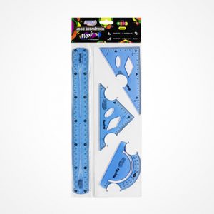 Jogo Geométrico Flexível Azul - BRW