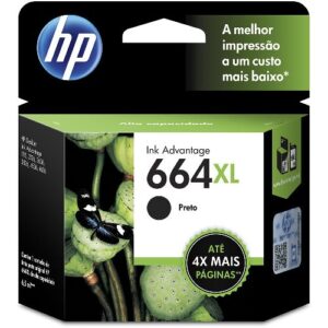 Cartucho HP 664 XL preto