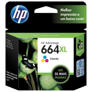 Cartucho HP 664 XL colorido