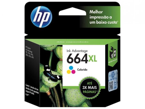 Cartucho HP 664 XL colorido