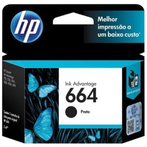 Cartucho HP 664 preto